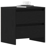 Bedside Cabinet with Drawer 2 pcs Black Oak 45 x 34 x 44.5 cm 863358