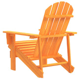 Garden Chair Orange Solid fir wood Ergonomic Adirondack Chair 315878
