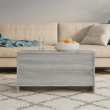 Coffee Table Grey Sonoma 102x55.5x52.5 cm Engineered Wood 819267