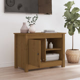 TV Cabinet Honey Brown 70x36.5x52 cm Solid Wood Pine 814582