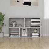Book Cabinet/Sideboard Grey Sonoma 50x25x80 cm Engineered Wood 826612