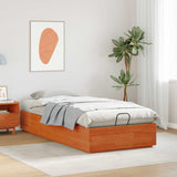 Ottoman Bed Frame Wax Brown 75 x 190 cm Solid Pine Wood 3418725