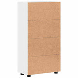 Sideboard with Shelf FLORIN High Gloss White 55.5 x 29 x 100 cm 880255