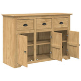 Sideboard BODO Honey Brown 115.5 x 44 x 80 cm Engineered Wood 42023482