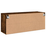 TV Cabinet Wall-mounted Smoked Oak 100x30x41 cm 836970