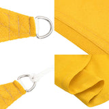 Sunshade Sail 160 g/m Rectangular Yellow 5x6 m HDPE 311576