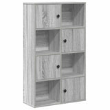 Bookcase Grey Sonoma 60x24x101.5 cm Engineered Wood 860396