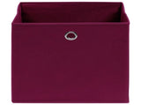 Storage Boxes 10 pcs Non-woven Fabric 28x28x28 cm Dark Red 325201