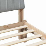 Bed Frame with Headboard Brown 100 x 200 cm Solid Pine Wood 878909