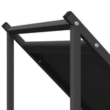 Firewood Rack Black 70x43x34.5 cm Cold-rolled steel 864173