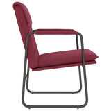 Lounge Chair Wine Red 55x64x80 cm Fabric 351345