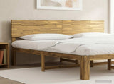 Live Edge Headboard ROSTOCK White 180 cm Solid Acacia Wood 903151