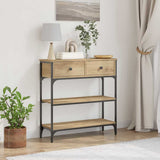 Console Table Artisan Oak 72.5 x 25 x 75 cm Engineered Wood 863520