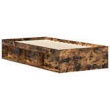 Bed Frame without Mattress Smoked Oak 90x200 cm 3203828