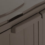 Trash Bin with 2 Doors Brown 65x45x88 cm PP 151225