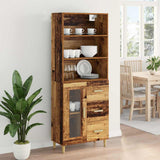 Highboard Old Wood 69.5 x 34 x 180 cm Engineered Wood 3415757