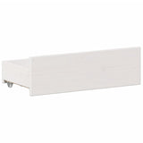 Bookcase Bed without Mattress White 140x200 cm Solid Wood Pine 3308922