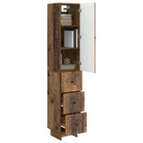 Cabinet Set 2 pcs Old Wood 33 x 34.5 x 90 cm Engineered Wood 3416392