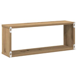 Wall Cube Shelves 6 pcs Artisan Oak 60x15x23 cm Engineered Wood 856591
