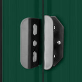 Garden Shed 257x298x178 cm Metal Green 143340