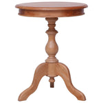 ZNTS Side Table Natural 50x50x65 cm Solid Mahogany Wood 283846