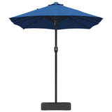 Garden Parasol 385 x 209 x 244 cm Polyester Azurblau 42003290