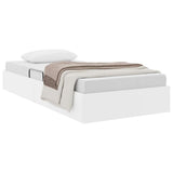 Storage Bed with Storage Pure White 100 x 190 cm Faux leather 3369969
