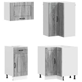 Kitchen Unit KALMAR 8 pcs Grey Sonoma Engineered Wood 3438377