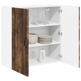 Wall Cabinet LUCCA Smoked Oak 80 x 31 x 80 cm Engineered Wood 885060