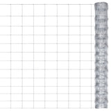 Garden Fence Galvanised Steel 50x1.25 m Silver 149514