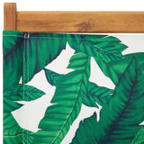 Folding Garden Chairs 6 pcs Green Fabric and Solid Wood 3214650
