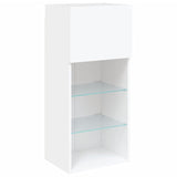 TV Cabinets with LED Lights 2 pcs White 40.5x30x90 cm 837044
