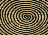 Area Rugs Black 210 cm Jute 42010755