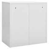 Locker Cabinets 5 pcs Light Grey and Red 90x45x92,5 cm Steel 3095229