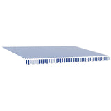 Electric Retractable Awning Blue and White 4 x 2 m 3419911