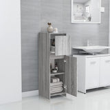 Bathroom Cabinet Grey Sonoma 30x30x95 cm Engineered Wood 815553