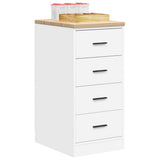 Garage Storage Cabinet White 40x51x85 cm Solid Wood Pine 860589