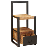 Valet Stand with Drawer Brown 40 x 40 x 90 cm Solid Mango Wood 4015985