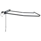 Electric Retractable Awning Frame Anthracite 3.5 x 2.5 m Steel 42024874