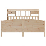 ZNTS Bookcase Bed without Mattress 180x200 cm Super King Solid Wood Pine 3323134