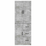 Cabinet Set 2 pcs Concrete Grey Engineered Wood 3416982