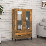 Highboard Smoked Oak 70x31x115 cm Engineered Wood 817480