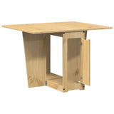 Butterfly Dining Table Foldable Corona Wax Brown Solid Wood Pine 4013433
