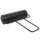 Garden Lawn Roller Pull with Aerator Clamps 30 x 90 cm Steel 3422171