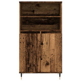 Highboard Old Wood 60x36x110 cm Engineered Wood 857458