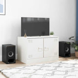 TV Cabinet White 67x39x44 cm Steel 841641