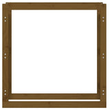 Firewood Rack Honey Brown 100x25x100 cm Solid Wood Pine 822425