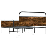 Bed Frame without Mattress 140x200 cm Sonoma Oak Engineered Wood 4100393