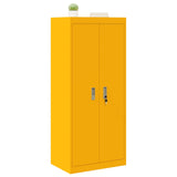 Storage Cabinet Mustard Yellow 60 x 40 x 140 cm Steel 891739