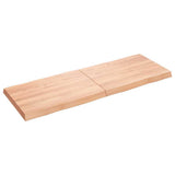 Table Top Light Brown 140x50xcm Treated Solid Wood Live Edge 363965